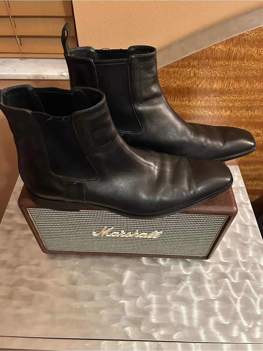 Hugo Boss Black Chelsea Boots for Men - Classic Slip-On Ankle Boots